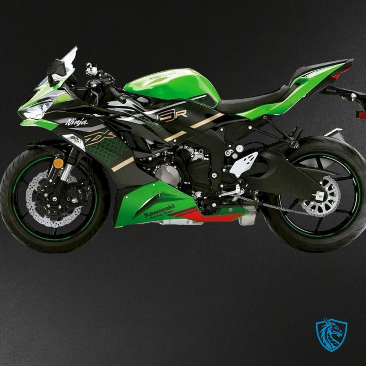 Kawasaki ZX-6R ZX636 (2019-2020) Green & Black - Replacement Motorcycle Fairings Kit
