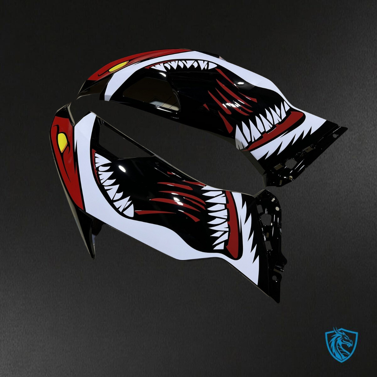 Kawasaki ZX-6R ZX636 (2019–2020) Glossy Black, Red & White - Replacement Motorcycle Fairings Kit