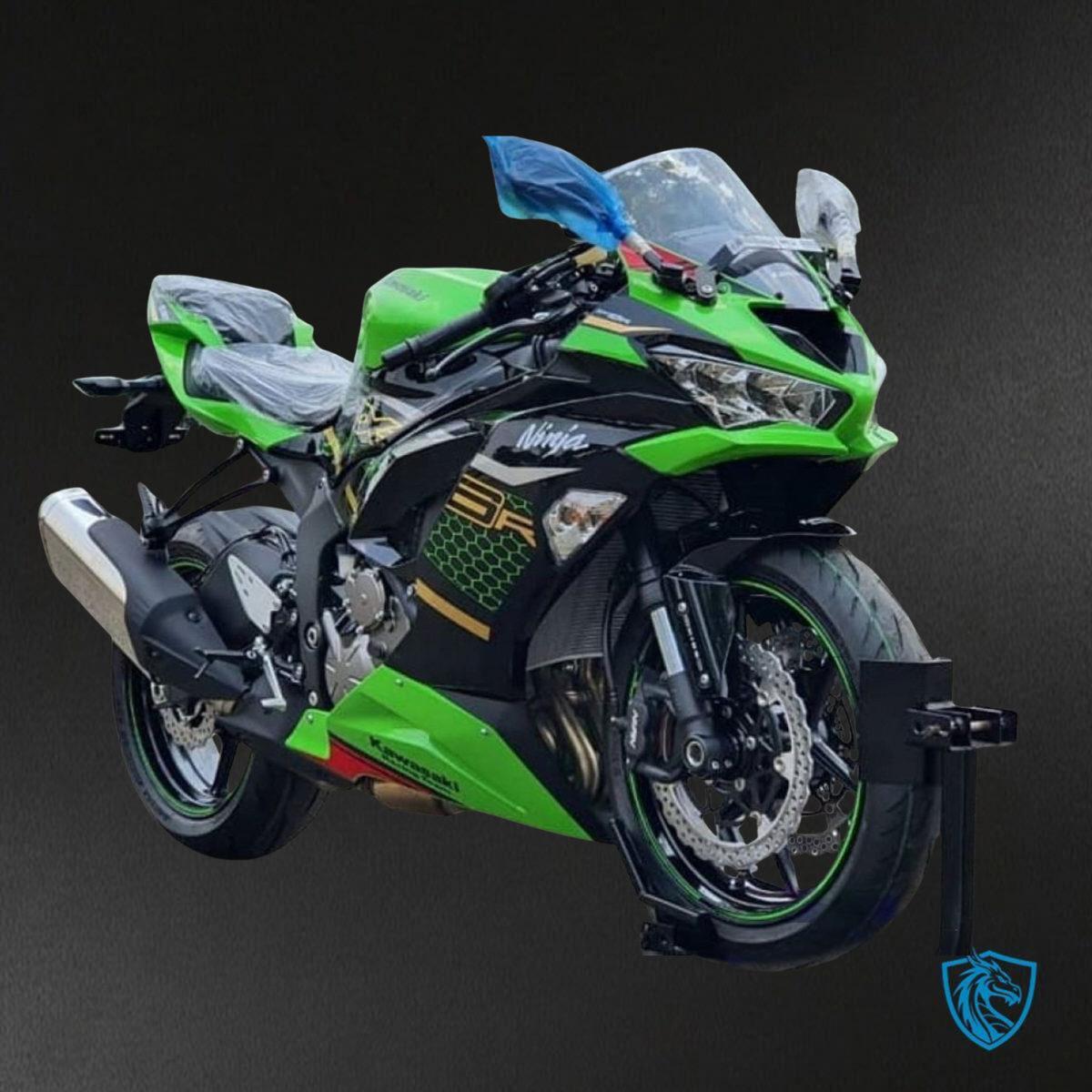 Kawasaki ZX-6R ZX636 (2019-2020) Black & Green Stripe ABS Bodywork - Fairings Kit