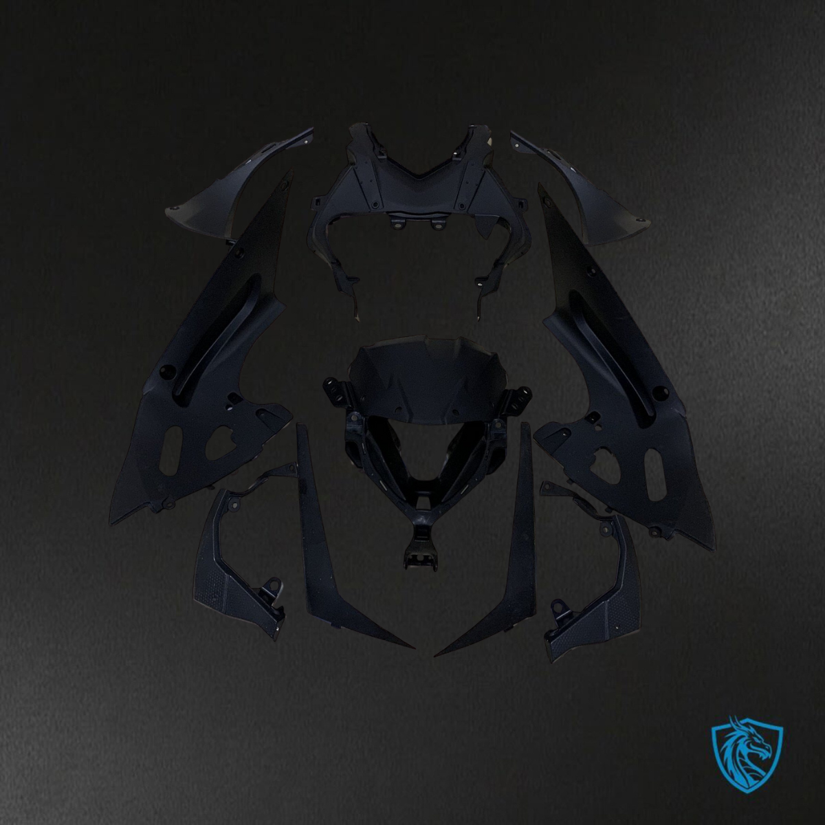 Kawasaki ZX-6R ZX636 (2019–2020) Black & Blue - Replacement Motorcycle Fairings Kit