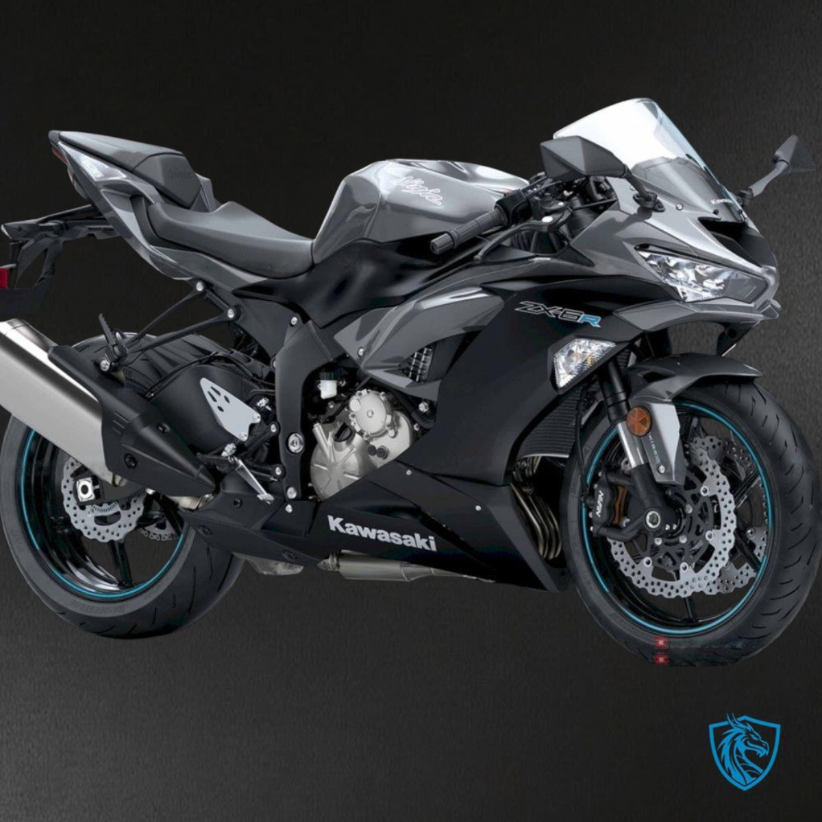 Kawasaki ZX-6R ZX636 (2019–2020) Black & Blue - Replacement Motorcycle Fairings Kit