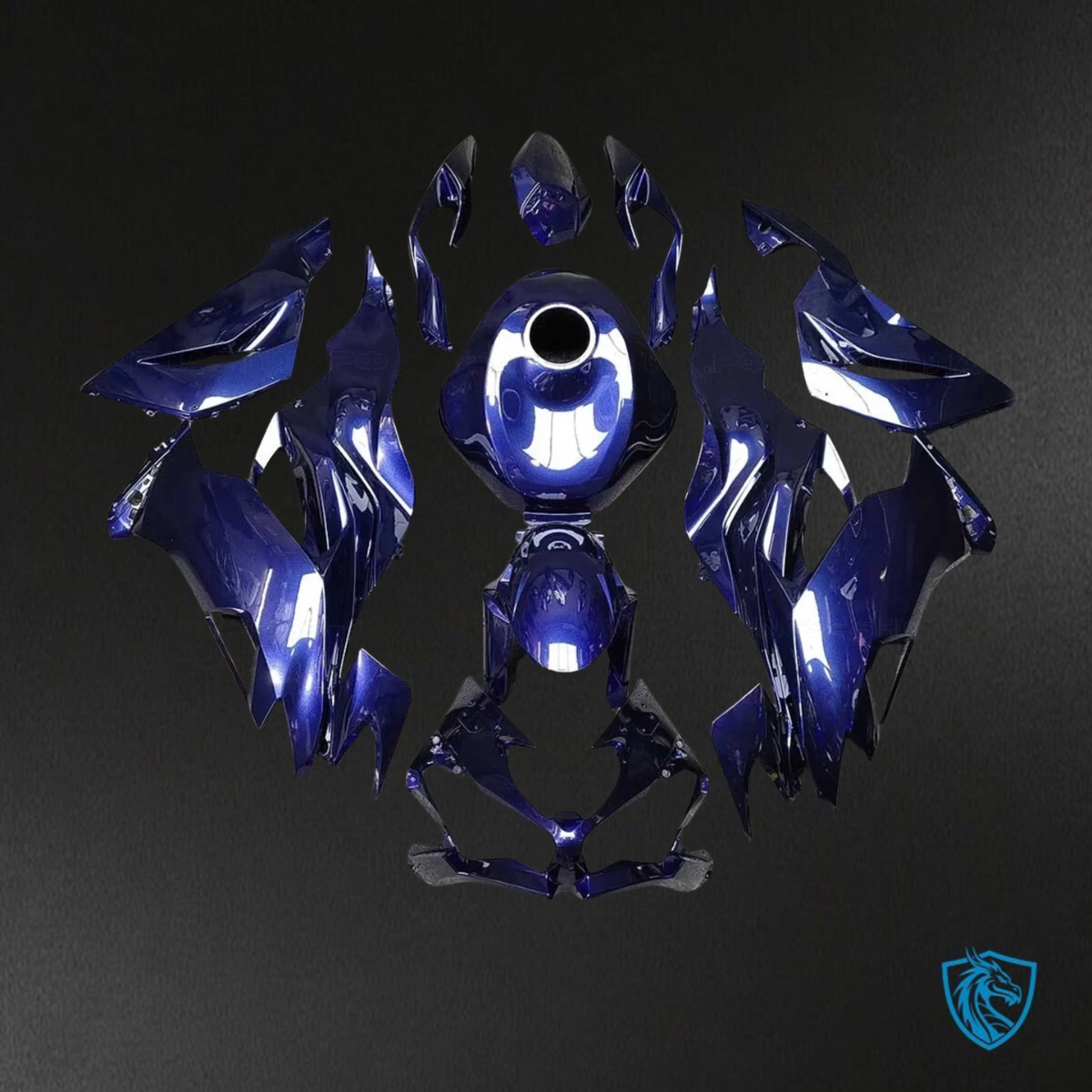 Kawasaki ZX-6R ZX636 (2019–2020) Glossy Blue - Replacement Motorcycle Fairings Kit