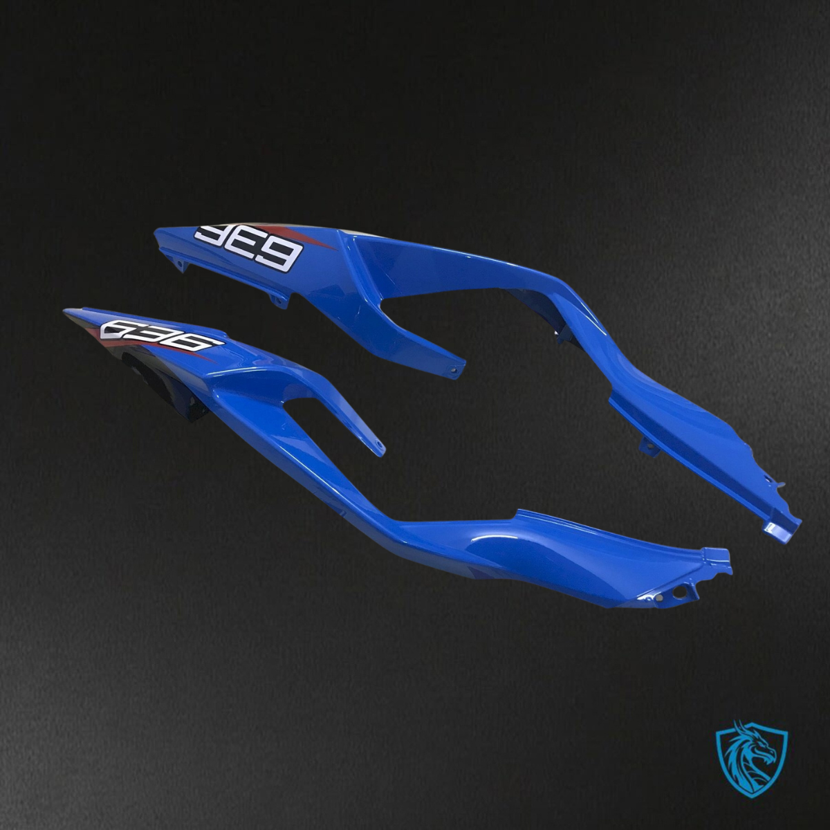 Kawasaki ZX-6R ZX636 (2019-2020) Black & Blue Monster - Custom ABS Fairing Kit