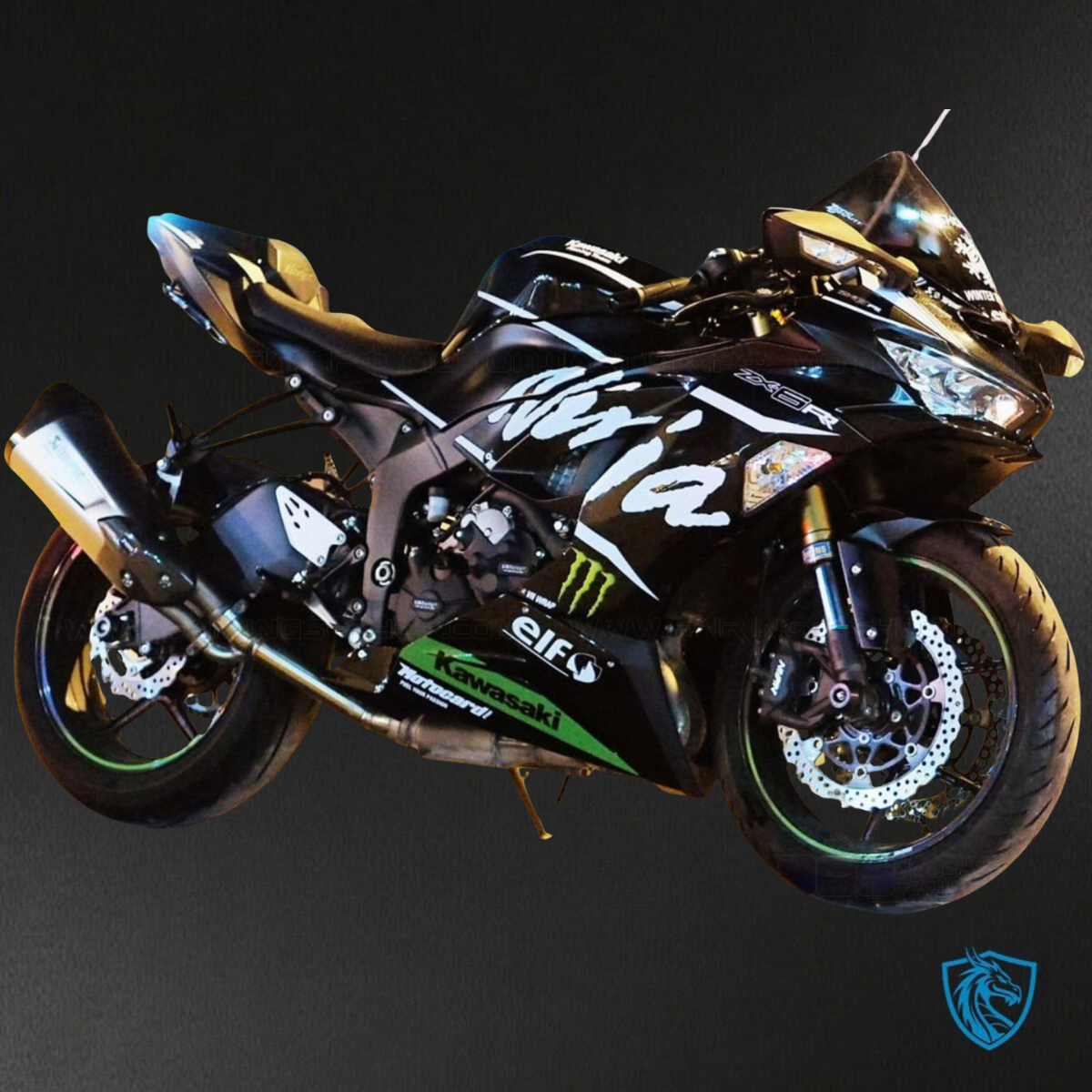 Kawasaki ZX-6R ZX636 (2019-2020) Black Monster ABS Bodywork - Fairings Kit
