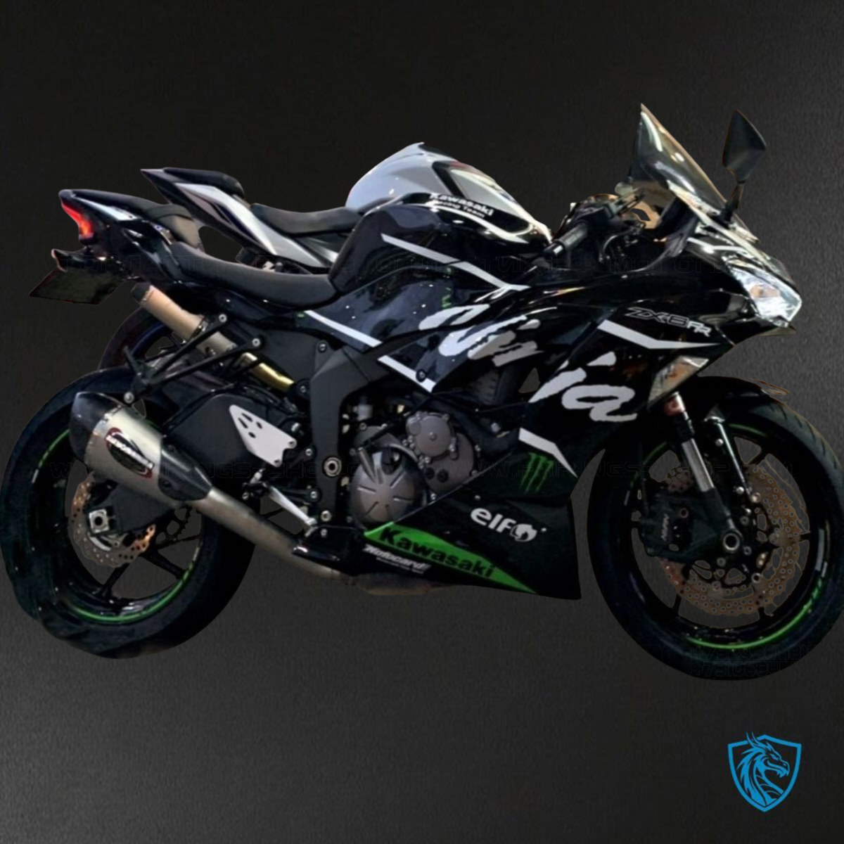 Kawasaki ZX-6R ZX636 (2019-2020) Black Monster ABS Bodywork - Fairings Kit