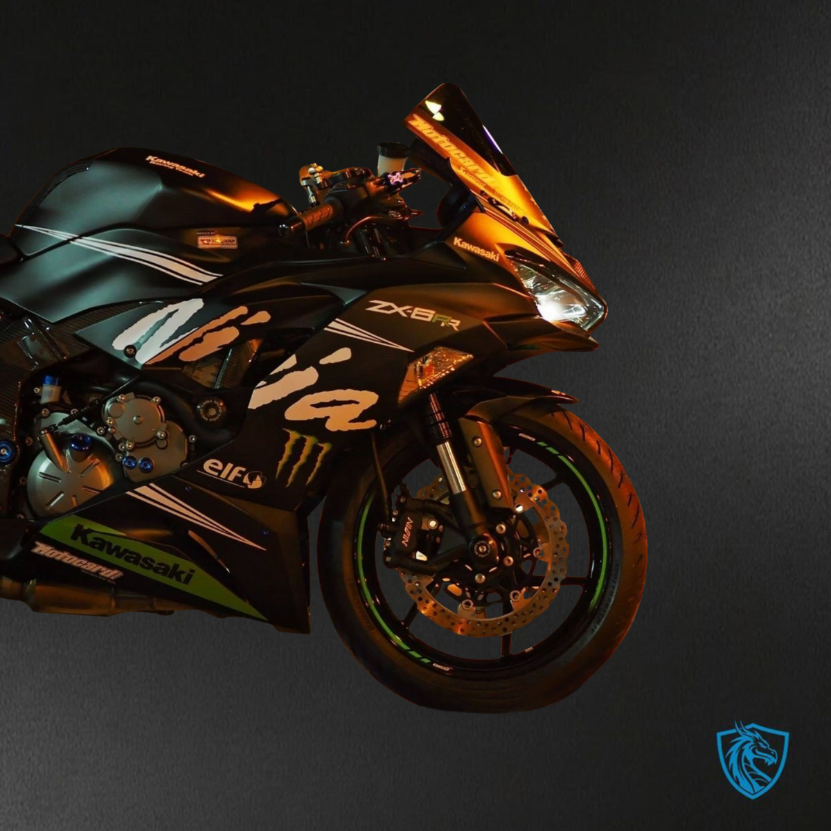 Kawasaki ZX-6R ZX636 (2019-2020) Black Monster ABS Bodywork - Fairings Kit