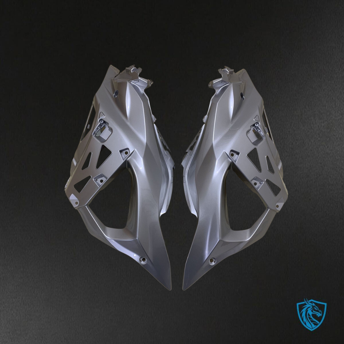 Kawasaki ZX-6R ZX636 (2023–2024) White & Gray Logo - Replacement Motorcycle Fairings Kit