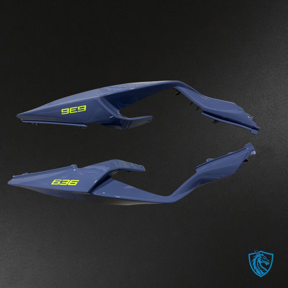 Kawasaki ZX-6R ZX636 (2023–2024) Glossy Gray Fairings Kit - Aftermarket ABS Bodywork