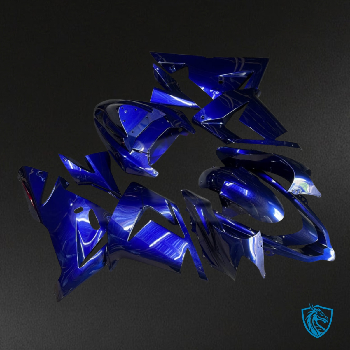 Kawasaki ZX10R (2004-2005) Deep Blue Fairing Kit - Aftermarket ABS Bodywork