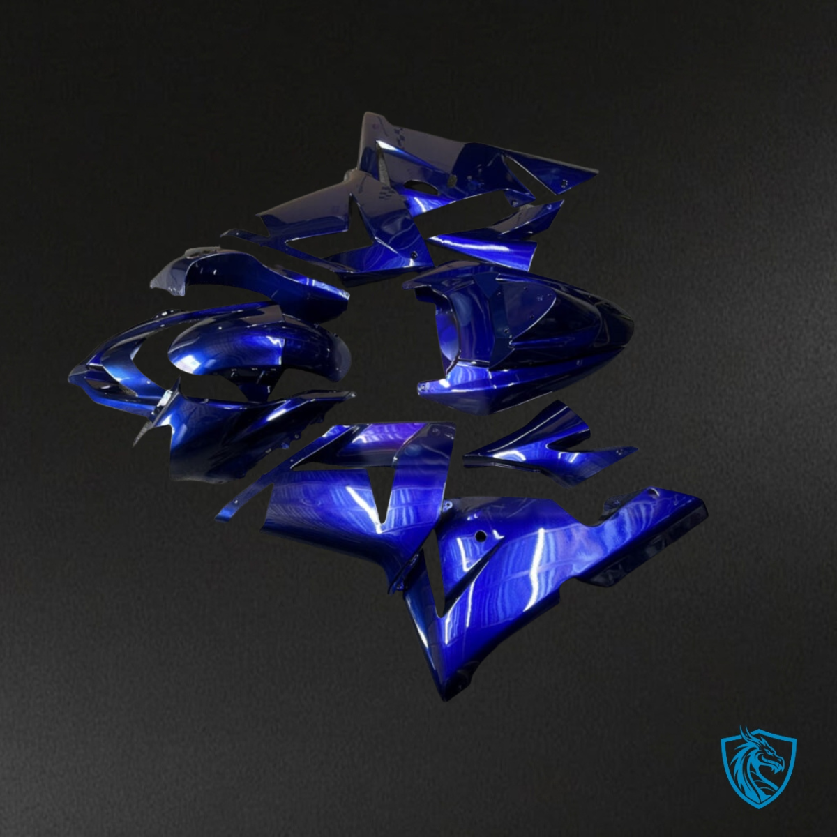 Kawasaki ZX10R (2004-2005) Deep Blue Fairing Kit - Aftermarket ABS Bodywork