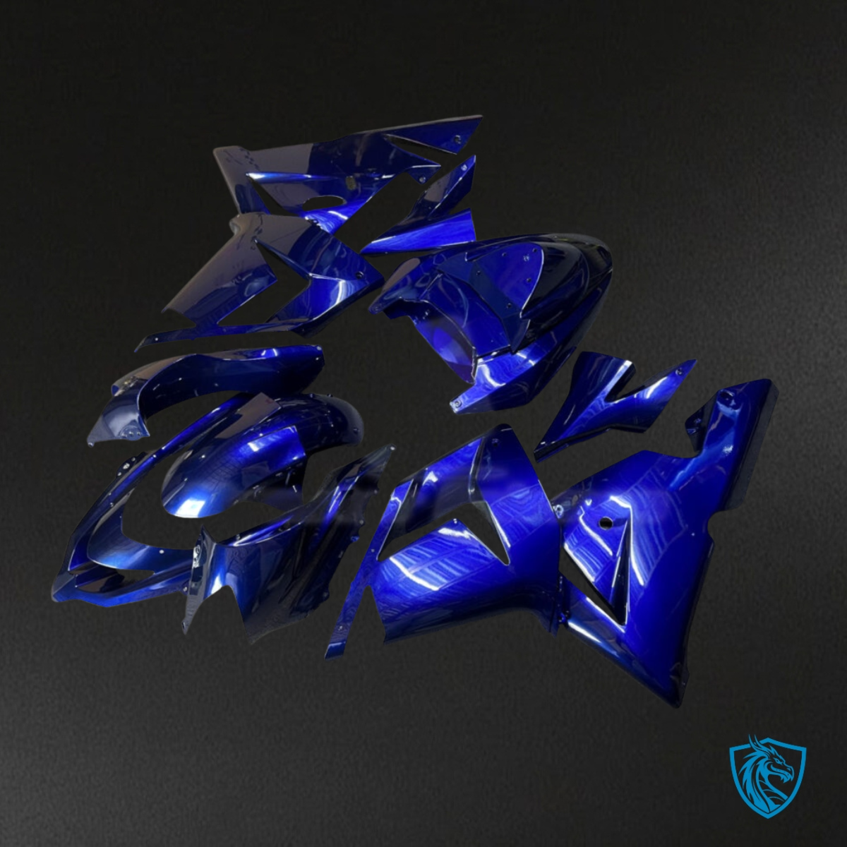 Kawasaki ZX10R (2004-2005) Deep Blue Fairing Kit - Aftermarket ABS Bodywork