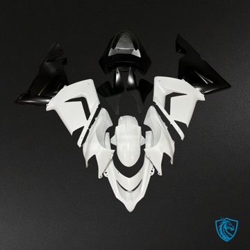 Kawasaki ZX10R (2004-2005) Gloss White & Black - Custom ABS Fairing Kit