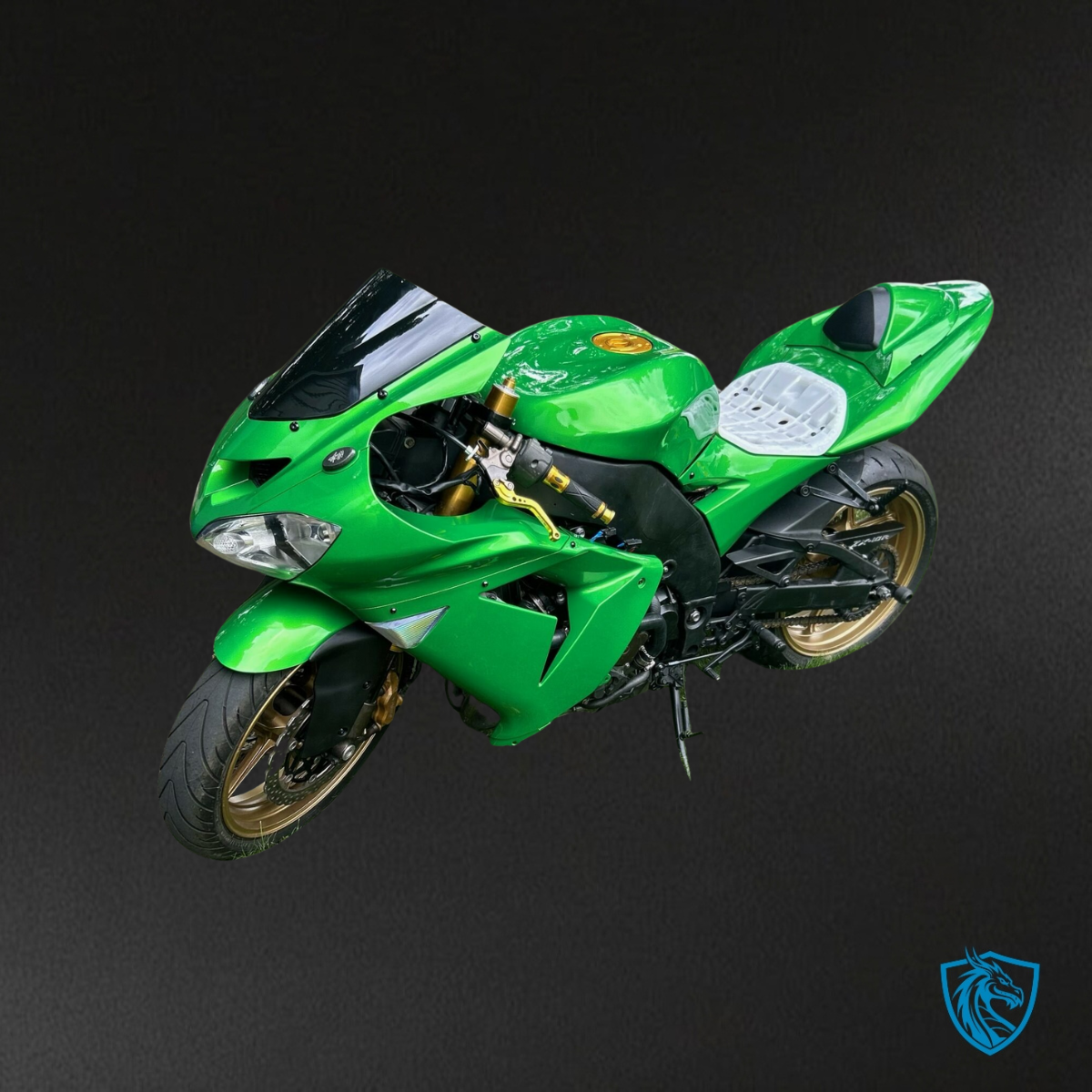 Kawasaki ZX10R (2004-2005) Gloss Green Fairing Kit - Aftermarket ABS Bodywork