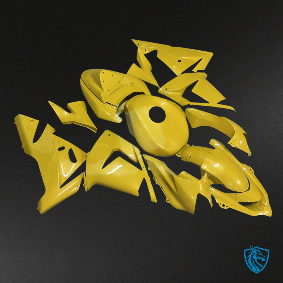 Kawasaki ZX10R (2004-2005) Gloss Yellow Fairing Kit - Aftermarket ABS Bodywork