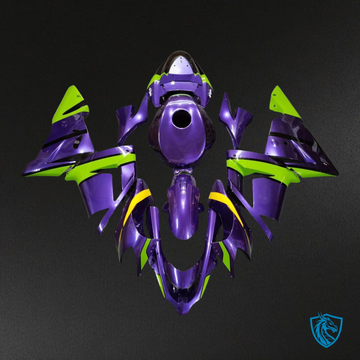 Kawasaki ZX10R (2004-2005) Purple & Green - Custom ABS Fairing Kit