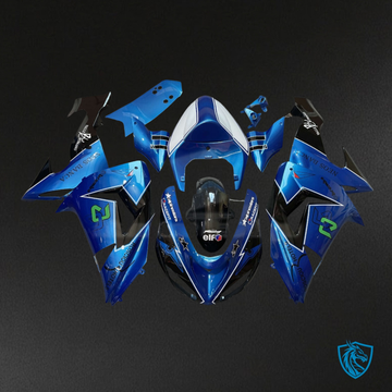 Kawasaki ZX10R (2006-2007) Blue, White & Black Fairing Kit | ABS Bodywork