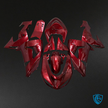 Kawasaki ZX10R (2006-2007) Red & Black - Custom ABS Fairing Kit