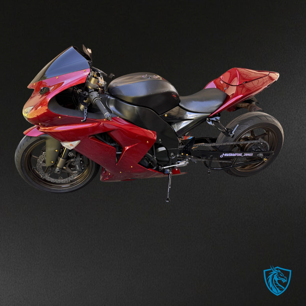 Kawasaki ZX10R (2006-2007) Red & Black - Custom ABS Fairing Kit