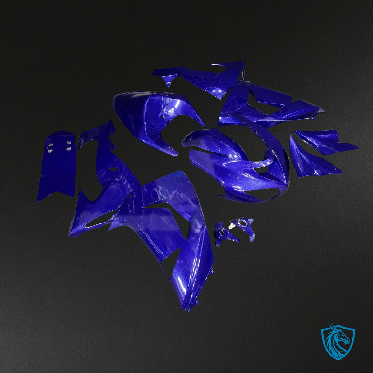 Kawasaki ZX10R (2006-2007) Blue & Black - MERGEment Motorcycle Fairings Kit