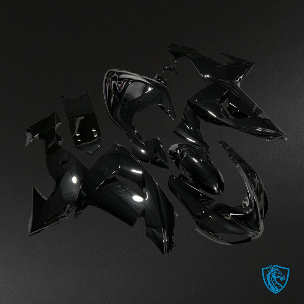 Kawasaki ZX10R (2006-2007) Gloss Black Fairing Kit - Aftermarket ABS Bodywork