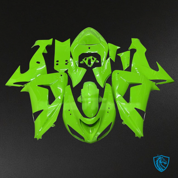 Kawasaki ZX10R (2006-2007) Green Carbon Fiber Style - MERGEment Motorcycle Fairings Kit