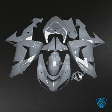 Kawasaki ZX10R (2006-2007) Gloss Nardo Gray Carbon Fiber Style Fairing Kit - Aftermarket ABS Bodywork