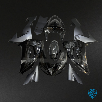 Kawasaki ZX10R (2006-2007) Gloss Black & Silver - MERGEment Motorcycle Fairings Kit