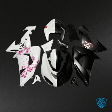 Kawasaki ZX10R (2006-2007) Black & White Split Fairing Kit | ABS Bodywork