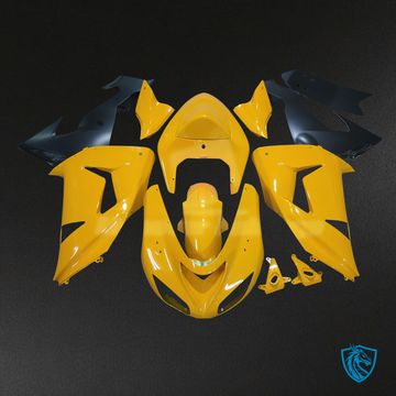 Kawasaki ZX10R (2006-2007) Pearl Yellow & Black - Custom ABS Fairing Kit