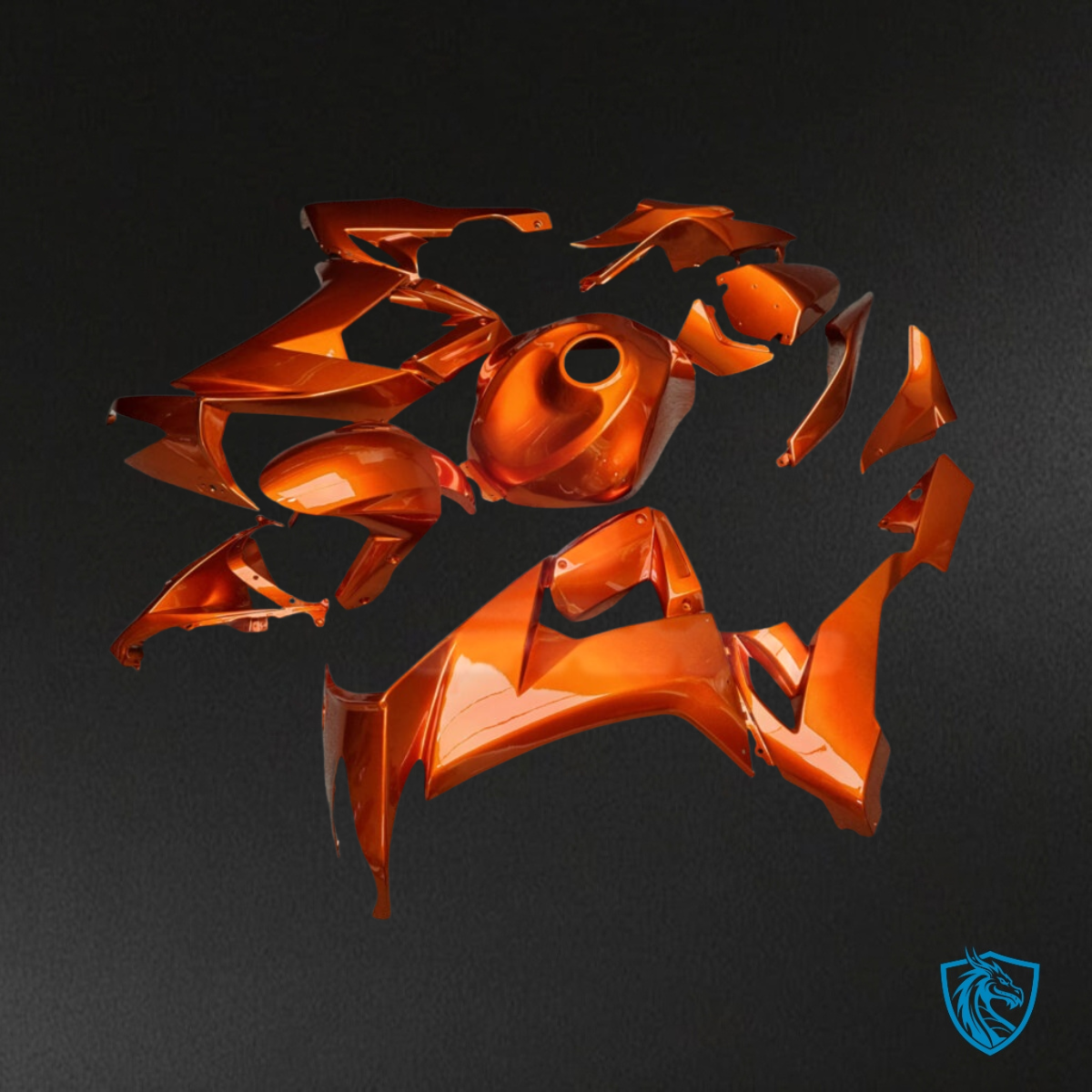 Kawasaki ZX10R (2008-2010) Gloss Burnt Orange Fairing Kit - Aftermarket ABS Bodywork