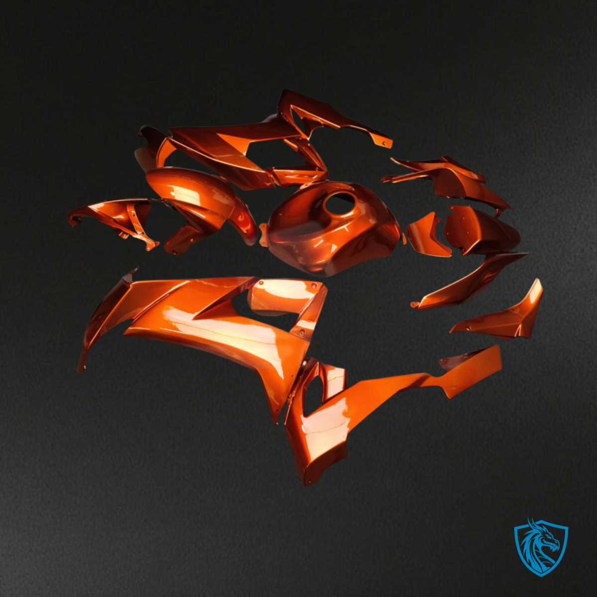 Kawasaki ZX10R (2008-2010) Gloss Burnt Orange Fairing Kit - Aftermarket ABS Bodywork