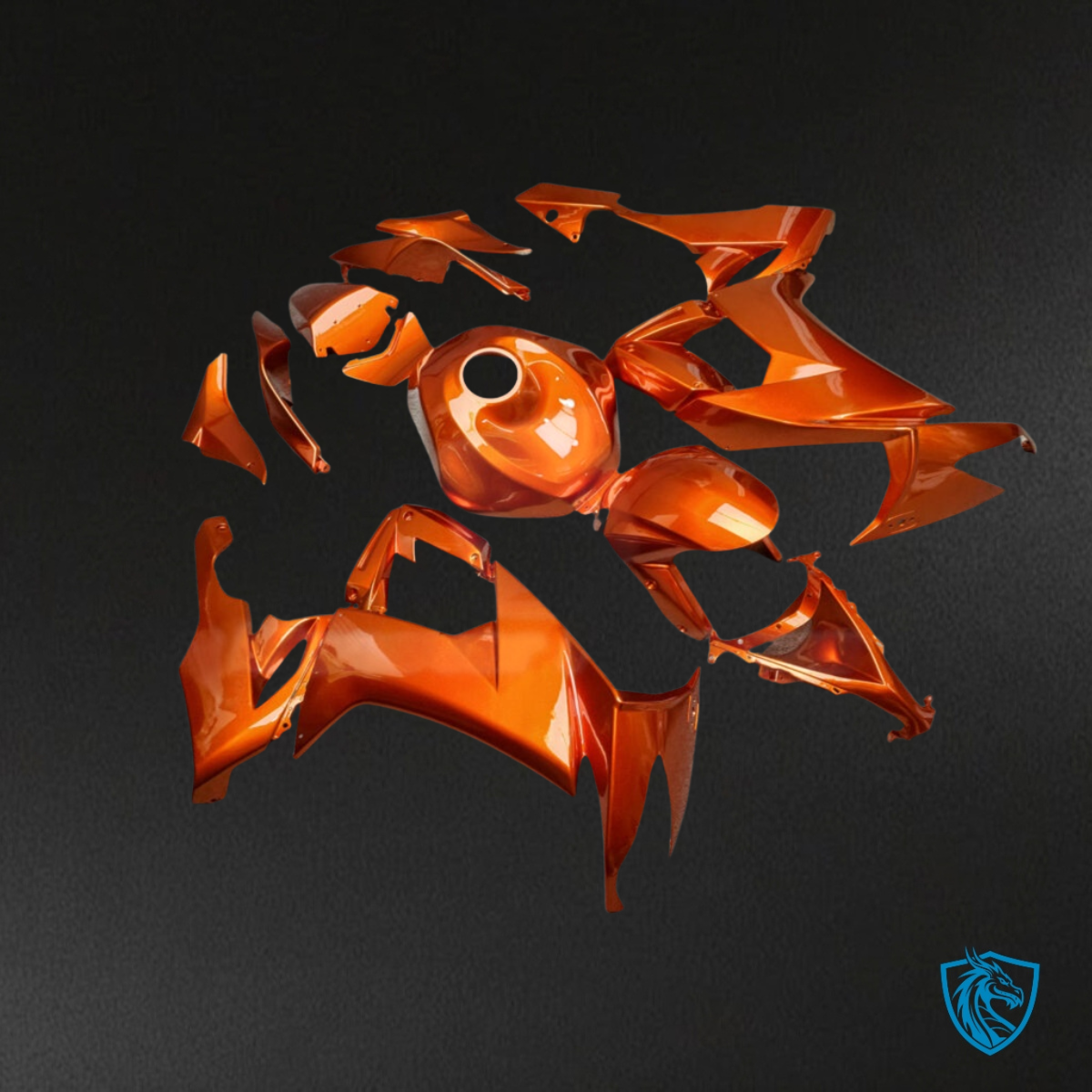 Kawasaki ZX10R (2008-2010) Gloss Burnt Orange Fairing Kit - Aftermarket ABS Bodywork