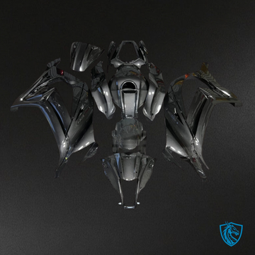 Kawasaki ZX10R (2011-2015) Black Carbon Fiber Style - Custom ABS Fairing Kit