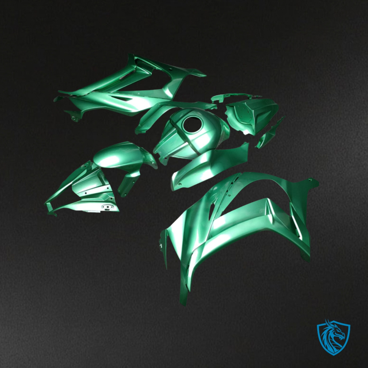 Kawasaki ZX10R (2011-2015) Gloss Emerald Green Fairing Kit | ABS Bodywork