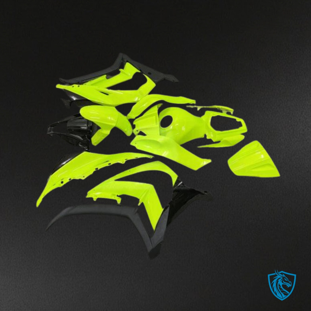 Kawasaki ZX10R (2011-2015) Glos Green & Black Fairing Kit | ABS Bodywork