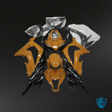Kawasaki ZX10R (2011-2015) Gloss Orange, White & Black - Custom ABS Fairing Kit