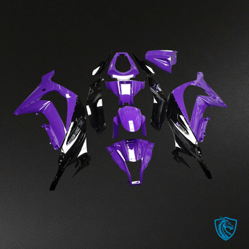 Kawasaki ZX10R (2011-2015) Gloss Purple, White & Black Fairing Kit | ABS Bodywork