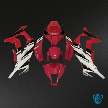 Kawasaki ZX10R (2011-2015) Gloss Red & White - Custom ABS Fairing Kit
