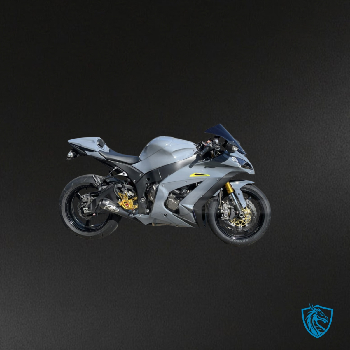 Kawasaki ZX10R (2011-2015) Nardo Grey & Green Fairing Kit - Aftermarket ABS Bodywork
