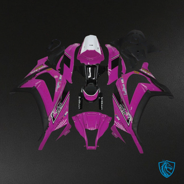 Kawasaki ZX10R (2011-2015) OEM Style Pink, Black & White - Custom ABS Fairing Kit