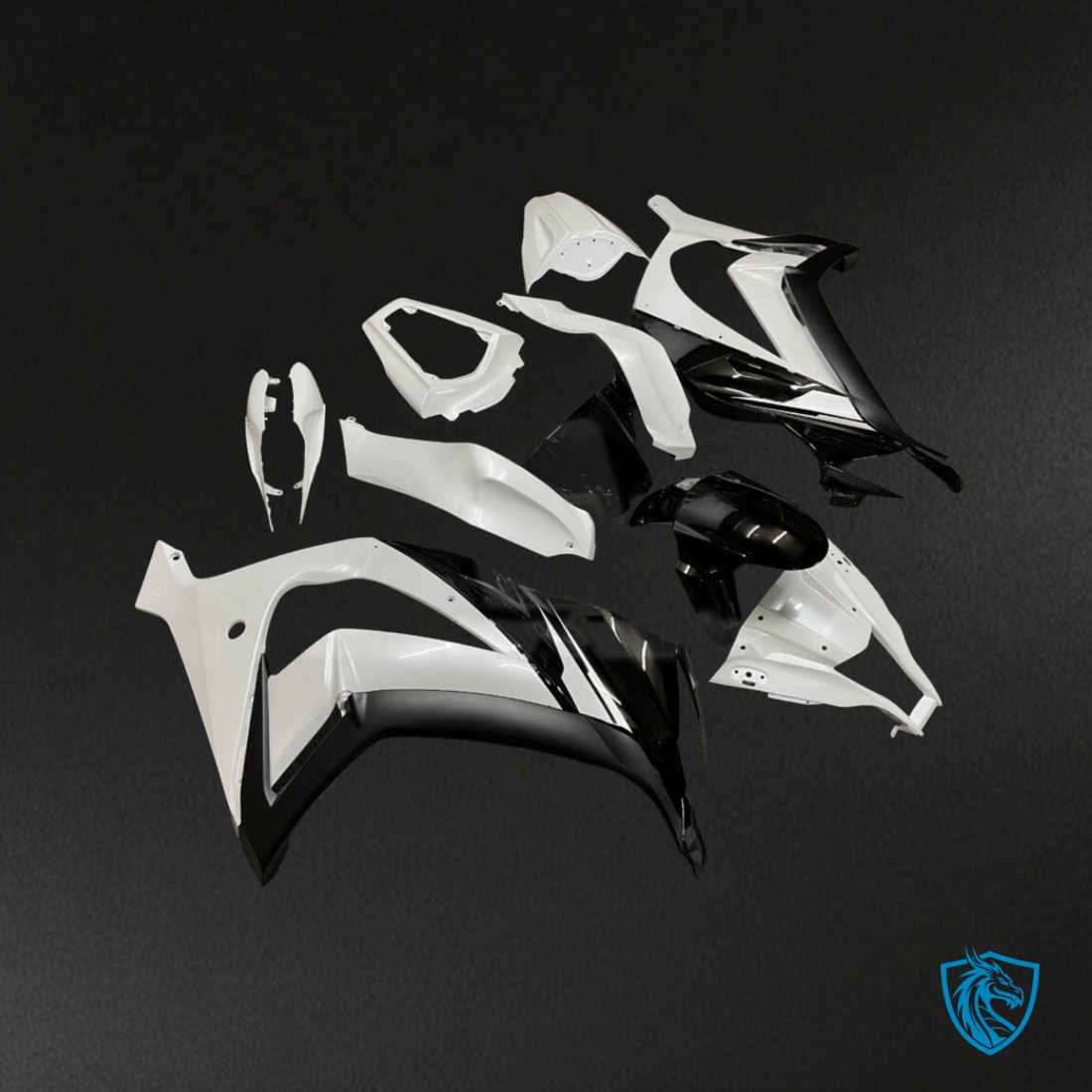 Kawasaki ZX10R (2011-2015) Pearl White & Black Fairing Kit | ABS Bodywork