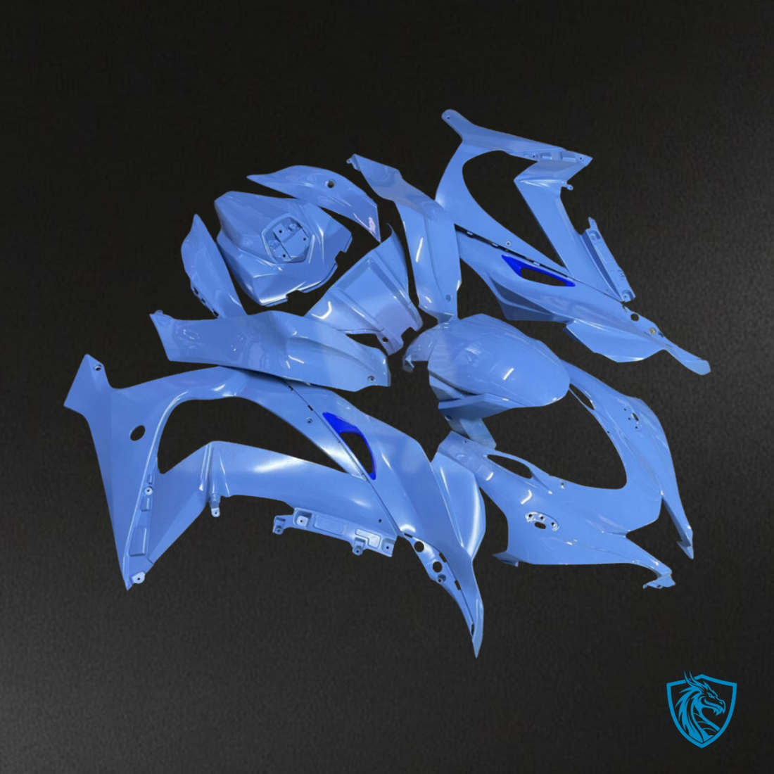 Kawasaki ZX10R (2016-2020) Light Blue - Custom ABS Fairing Kit