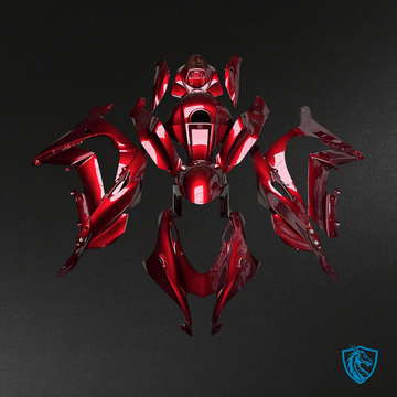 Kawasaki ZX10R (2016-2020) Gloss Candy Red & Black - MERGEment Motorcycle Fairings Kit