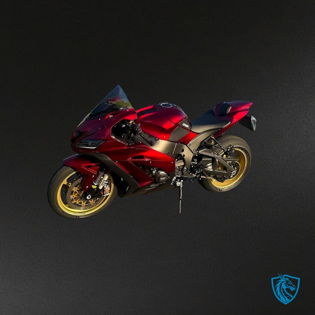 Kawasaki ZX10R (2016-2020) Gloss Candy Red & Black - MERGEment Motorcycle Fairings Kit
