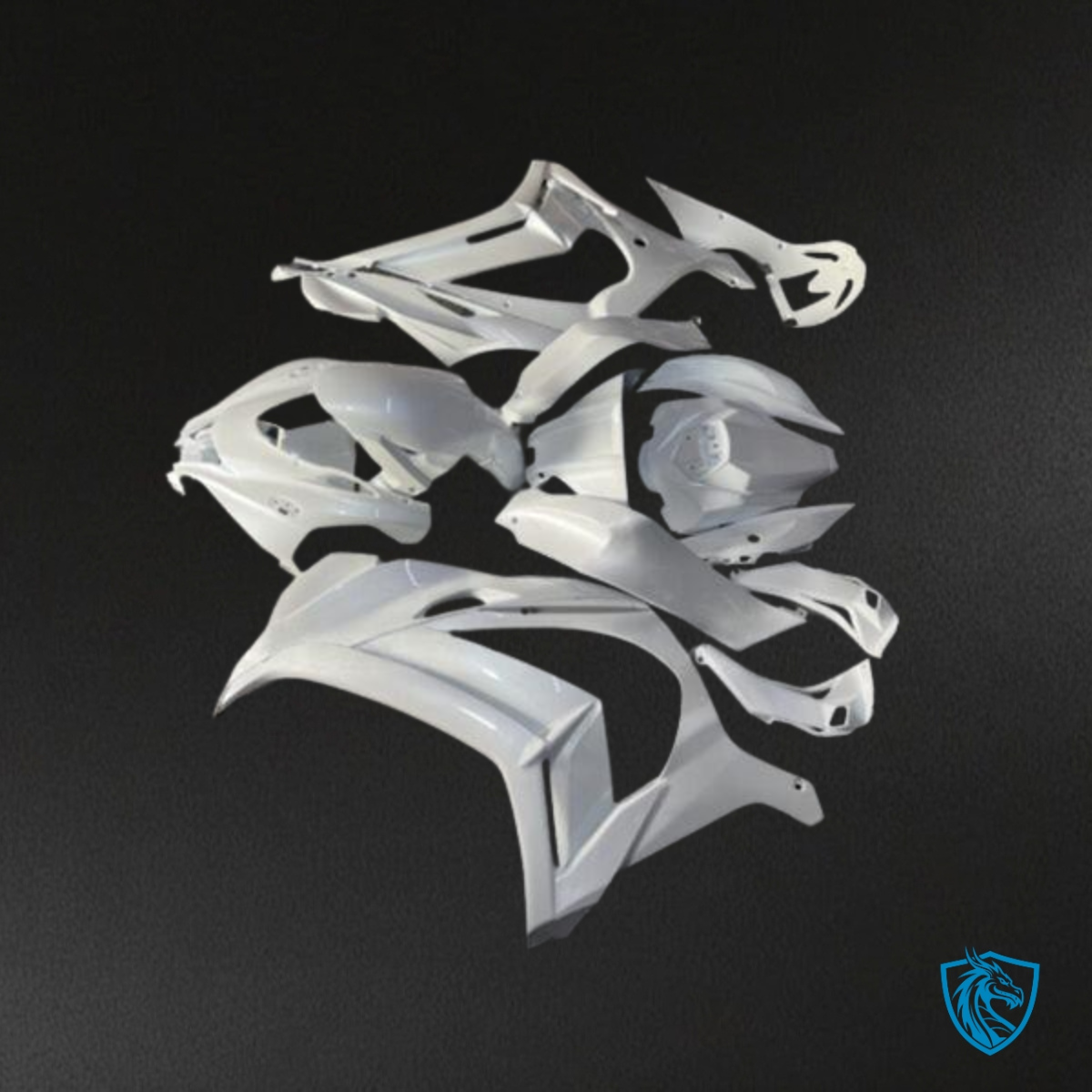Kawasaki ZX10R (2016-2020) Gloss Full White Fairing Kit - Aftermarket ABS Bodywork