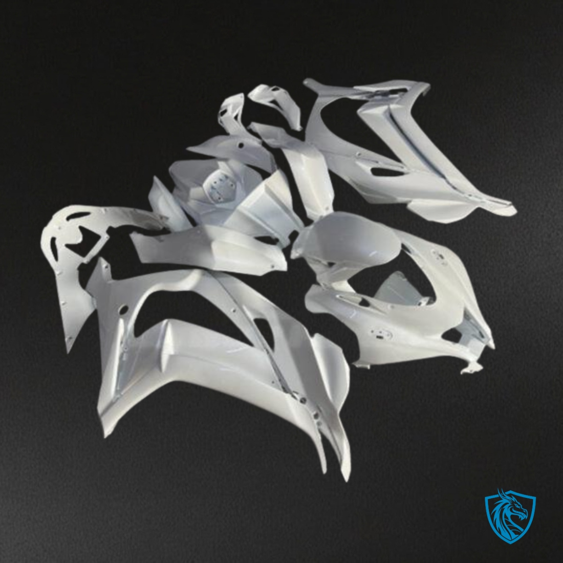 Kawasaki ZX10R (2016-2020) Gloss Full White Fairing Kit - Aftermarket ABS Bodywork