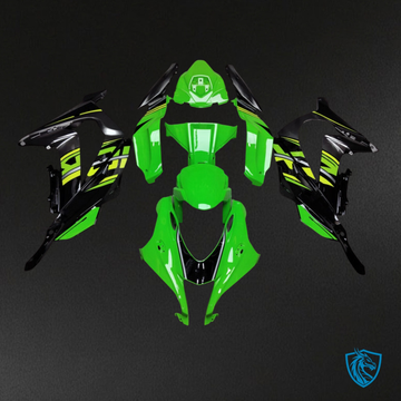 Kawasaki ZX10R (2016-2020) Gloss Green & Black Gray Fairing Kit | ABS Bodywork