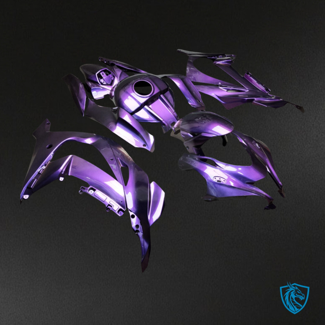 Kawasaki ZX10R (2016-2020) Gloss Purple - MERGEment Motorcycle Fairings Kit