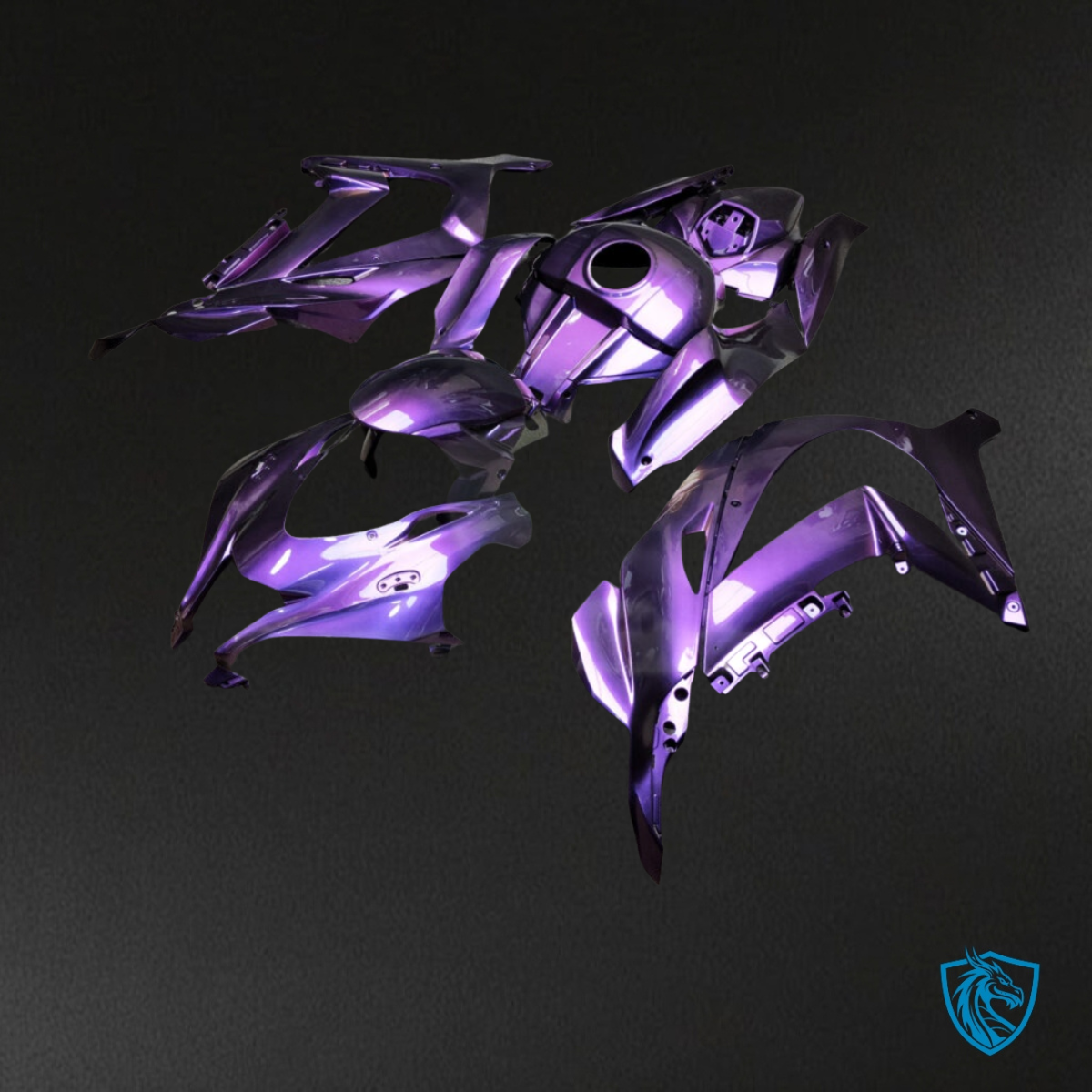 Kawasaki ZX10R (2016-2020) Gloss Purple - MERGEment Motorcycle Fairings Kit