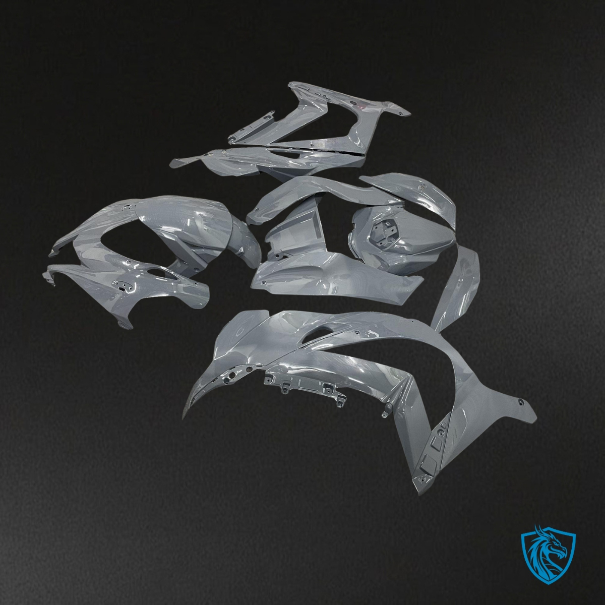 Kawasaki ZX10R (2016-2020) Gloss Nardo Gray Fairing Kit | ABS Bodywork